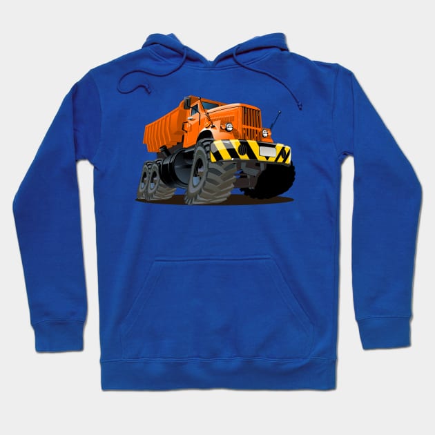 Cartoon truck Hoodie by Mechanik